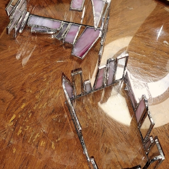 Personalized Stained glass Candle holders by Crystal Dawn Co - Picture 2 of 4